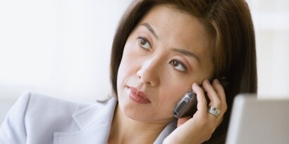 business woman on the phone

