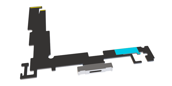 Cintas eléctricamente conductoras para puesta a tierra de FPC/PCB.
