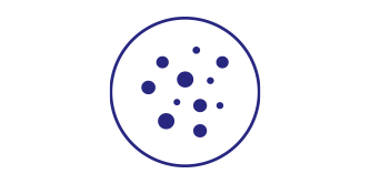 Primer plano de partículas en el aire.
