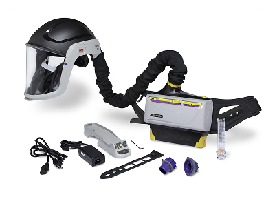 Respirador Purificador de Aire Motorizado 3M™ Versaflo™ con aire asistido.
