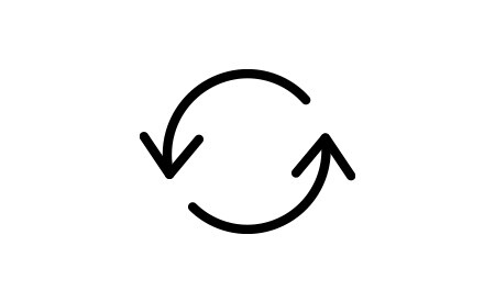 Icono de dos flechas en movimiento circular.
