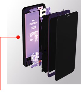 Pegamento De La Contraportada Del Teléfono Móvil, Conveniente Pegamento De  La Contraportada De La Batería Del Adhesivo De Doble Cara 3 Cintas Para El  Teléfono Móvil