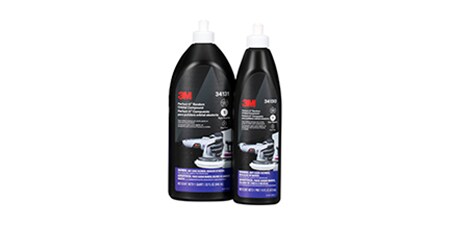  El Compuesto para Pulidora Roto Orbital 3M™ Perfect-It™ elimina rápidamente las marcas de lijado de grado más finas.
