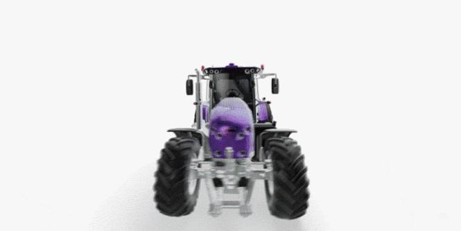 Animación que muestra el diseño del tractor.
