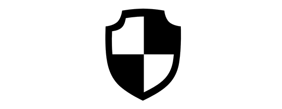 Imagen en blanco y negro de un escudo que dice en texto Seguridad de carga en el transporte (firmeza y estabilidad).
