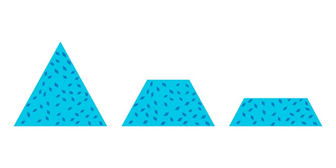 Imagen que muestra los abrasivos 3M Trizact con estructuras 3D microreplicadas para acabados consistentes, minerales afilados para un pulido más rápido y una vida útil más prolongada.
