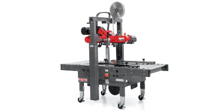 Imagen de la 3M-Matic™ Case Sealer 7000a, que se puede ajustar manualmente para sellar diferentes tamaños de cajas.
