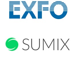 Logos de colaboradores: EXFO y SUMIX.