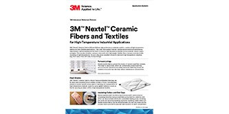 Fibras y Textiles Cerámicos 3M™ Nextel™ para Aplicaciones de Alta Temperatura.
