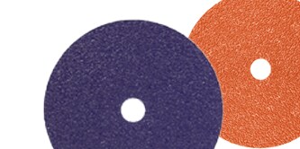 Imagen que muestra el frente y la parte posterior de los discos de fibra.
